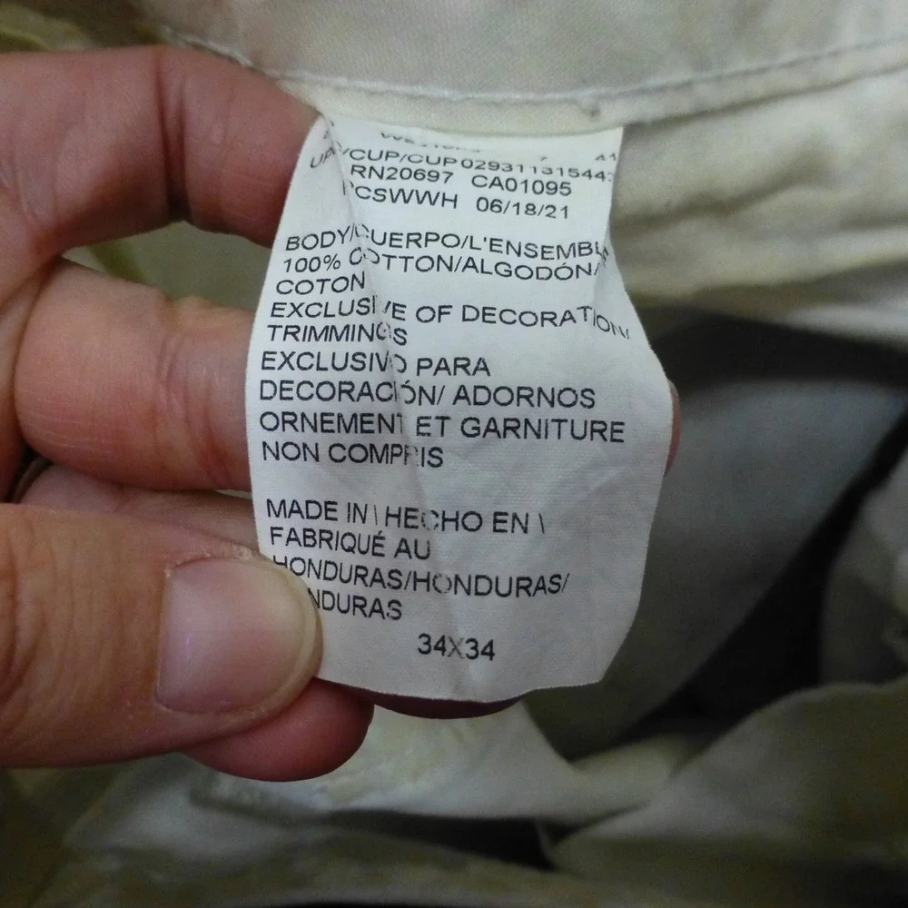 Dickies Painter Pants Mens 34x34 White Distressed Sherwin Williams Splatter
